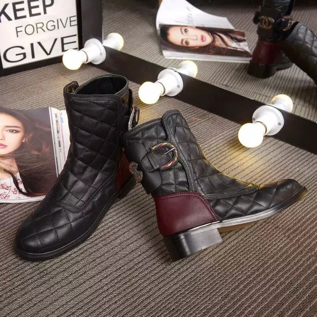 2016 chanle women Boots in Calfskin leather