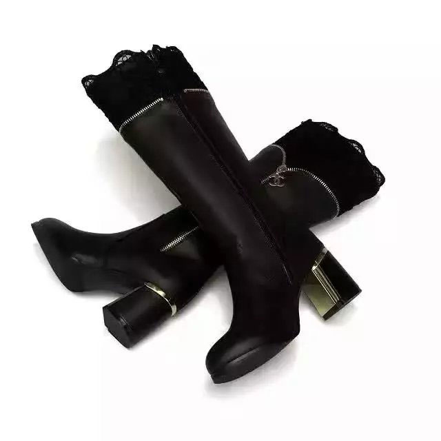 2016 chanle women Boots in Calfskin leather