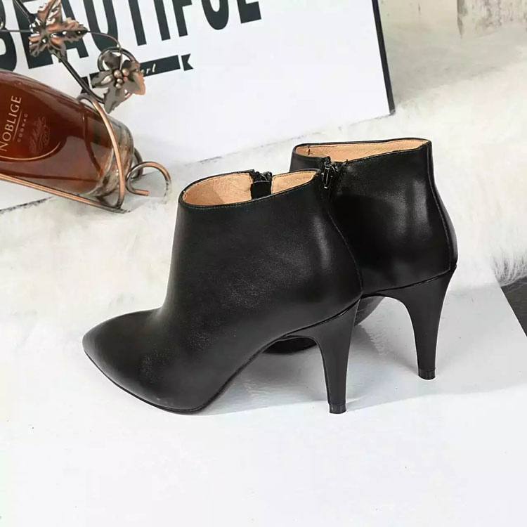 2016 chanle women Boots in Calfskin leather Heel Height 8cm