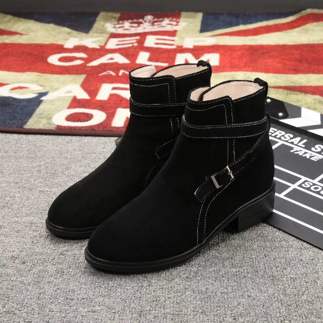 2016 chanle women Boots in Nubuck Leather