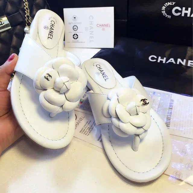 2016 chanle women Slippers in Sheepskin Leather