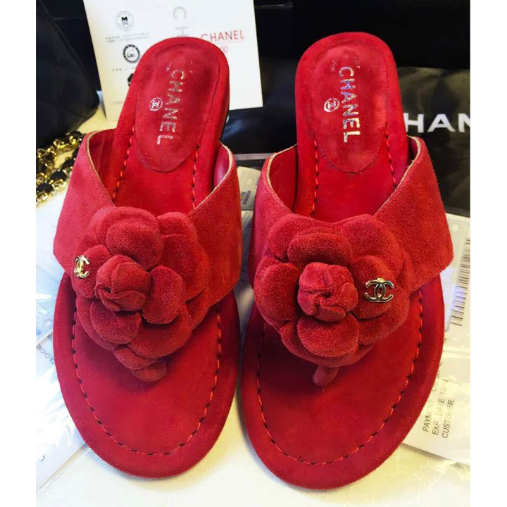 2016 chanle women Slippers in Sheepskin Leather