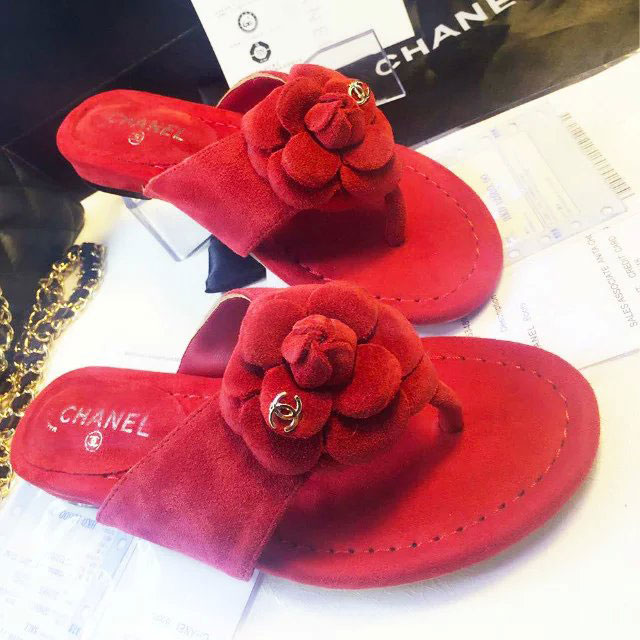 2016 chanle women Slippers in Sheepskin Leather