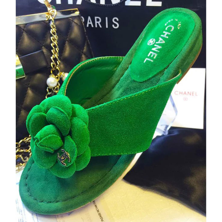 2016 chanle women Slippers in Sheepskin Leather