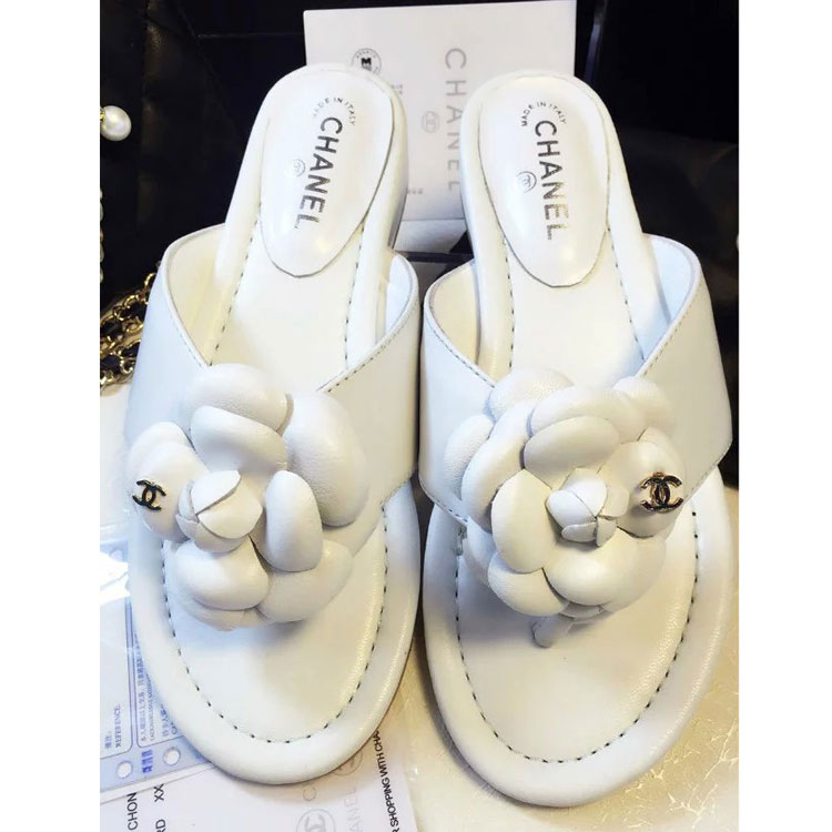 2016 chanle women Slippers in Sheepskin Leather