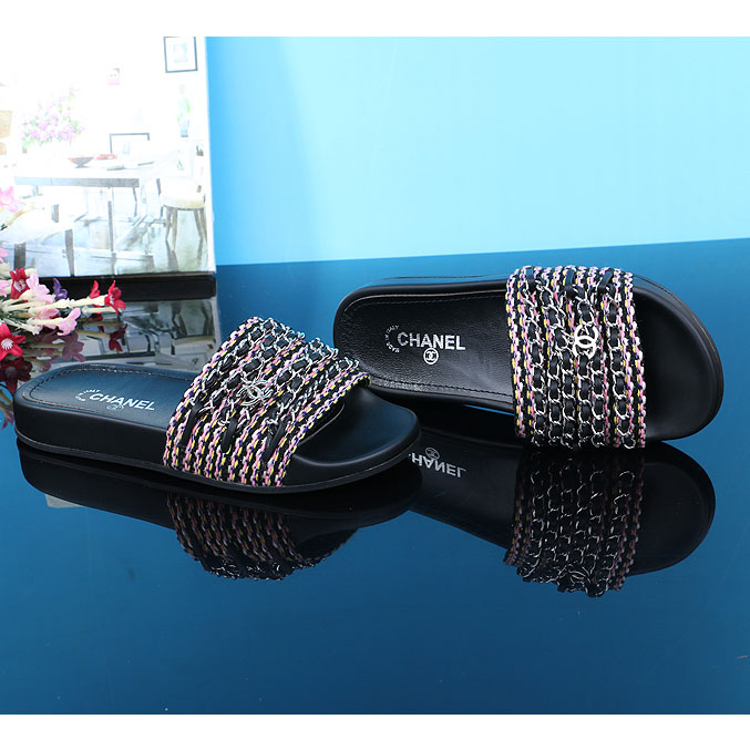 2016 chanle women Slippers with chain