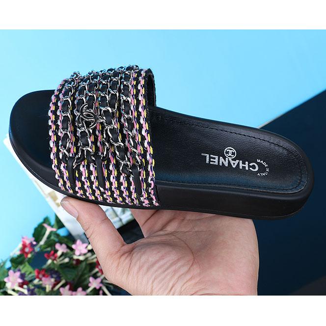 2016 chanle women Slippers with chain