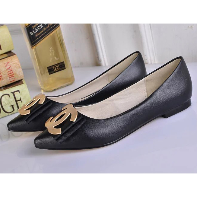 2016 chanle women shoes in Calfskin leather