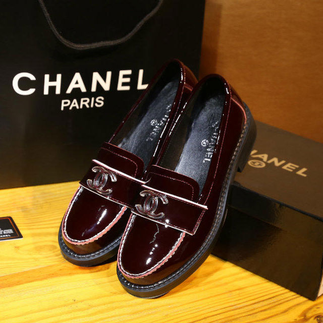 2016 chanle women shoes in Patent leather