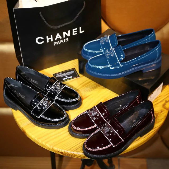 2016 chanle women shoes in Patent leather