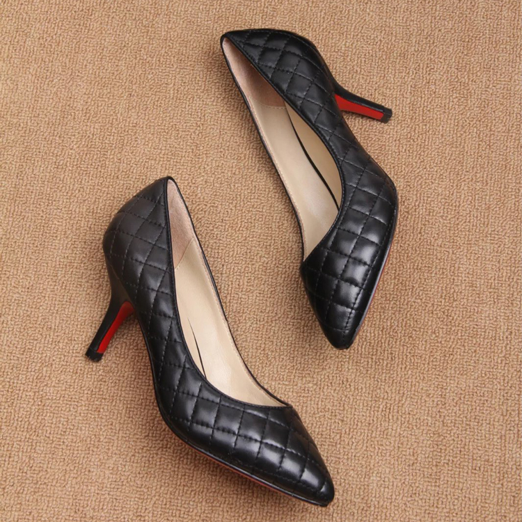 2016 chanle women shoes in Sheepskin leather Heel Height 6cm