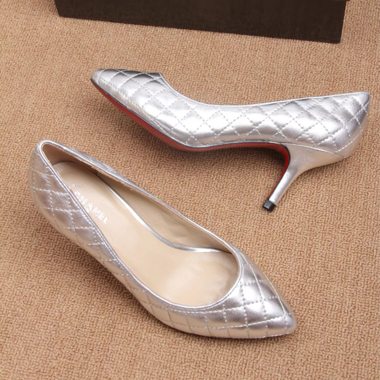 2016 chanle women shoes in Sheepskin leather Heel Height 6cm