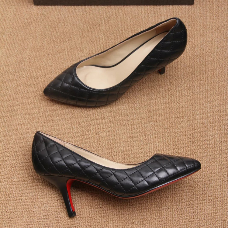 2016 chanle women shoes in Sheepskin leather Heel Height 6cm