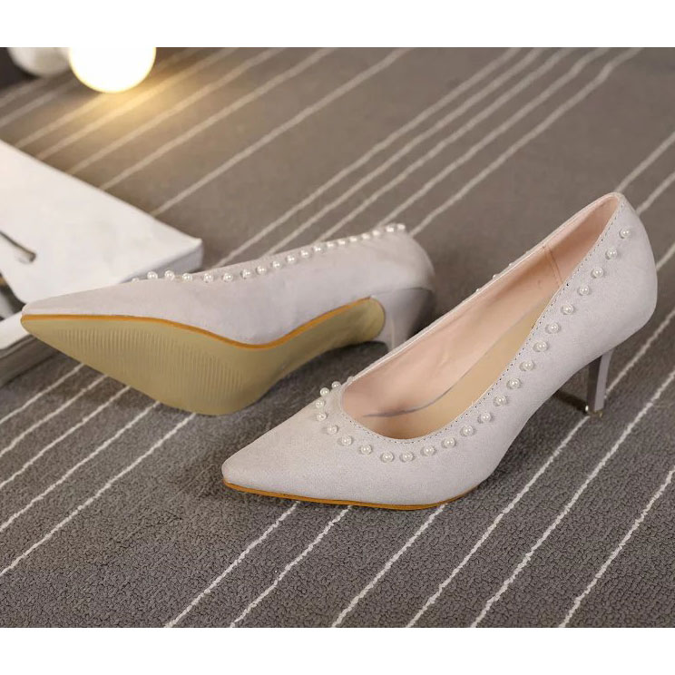 2016 chanle women shoes in flannel with pearl