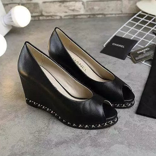 2016 chanle women wedge heel