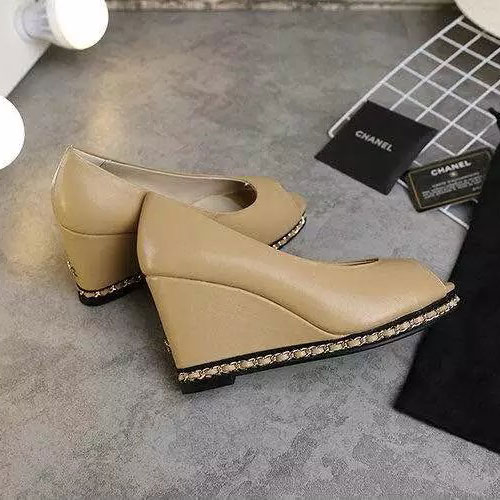 2016 chanle women wedge heel