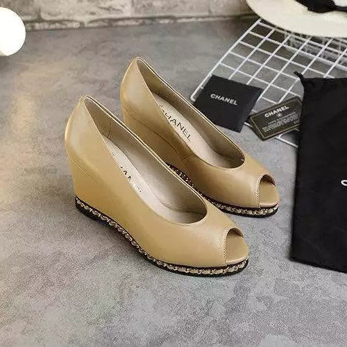 2016 chanle women wedge heel