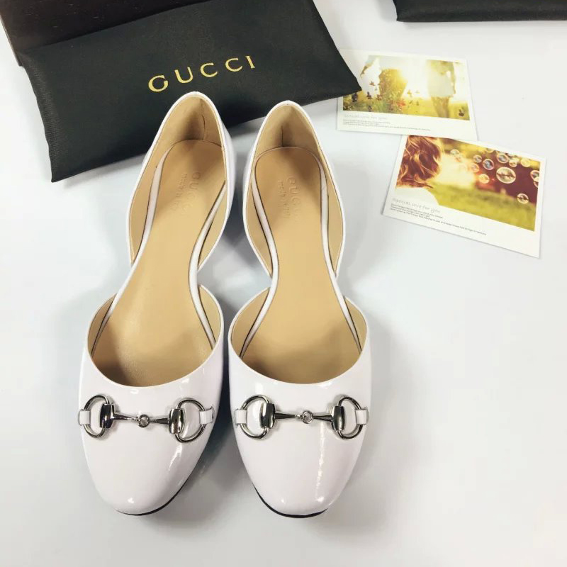 2016 gucci Flats shoes in Paint leather