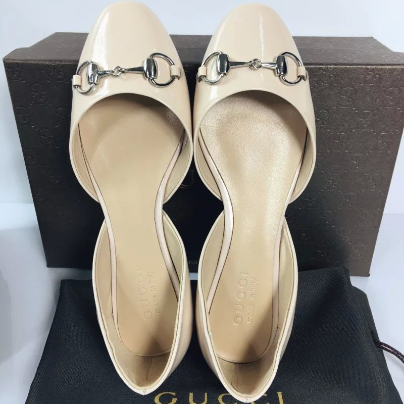 2016 gucci Flats shoes in Paint leather