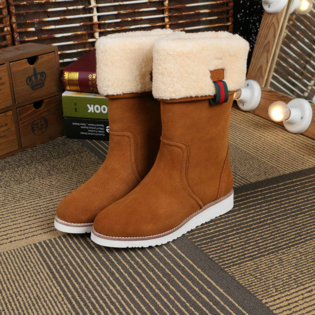 2016 gucci women Boots with wool