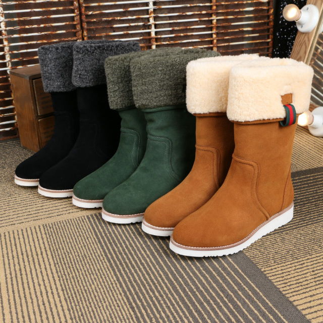 2016 gucci women Boots with wool