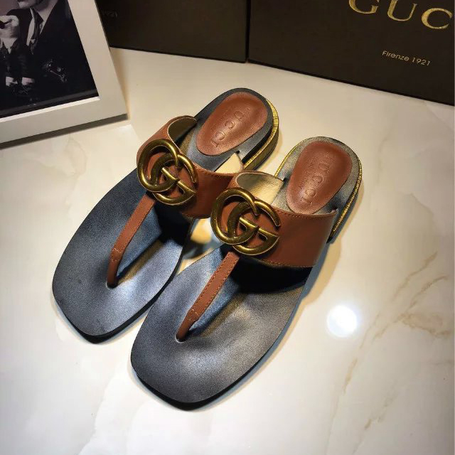 2016 gucci women Slippers in Calfskin leather