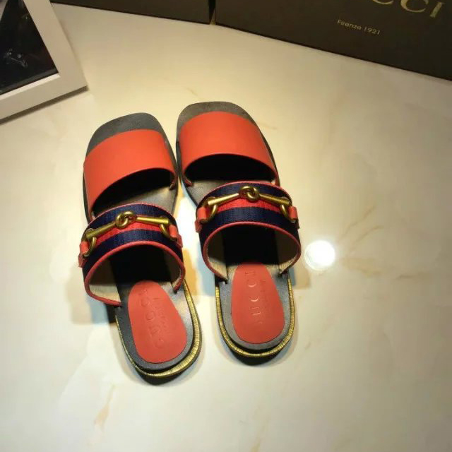 2016 gucci women Slippers in Calfskin leather