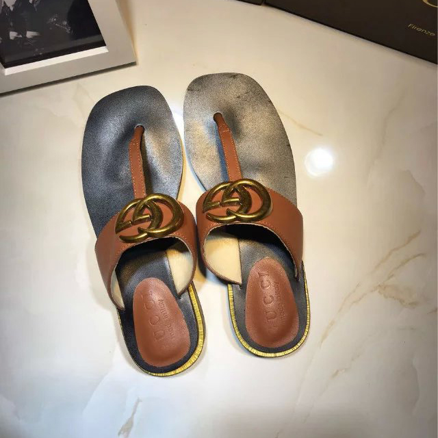 2016 gucci women Slippers in Calfskin leather