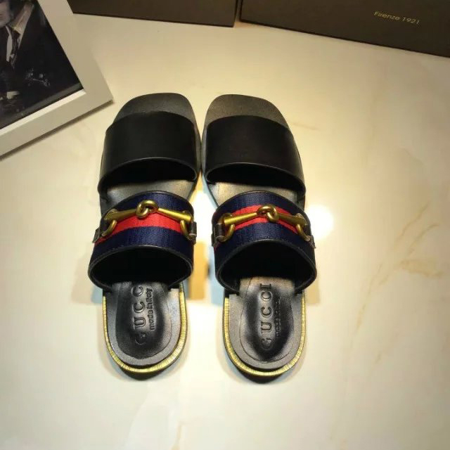 2016 gucci women Slippers in Calfskin leather