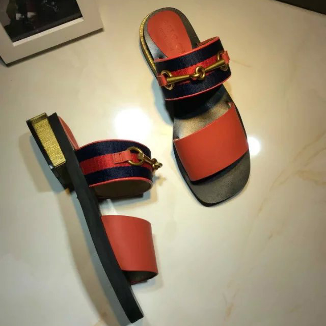 2016 gucci women Slippers in Calfskin leather