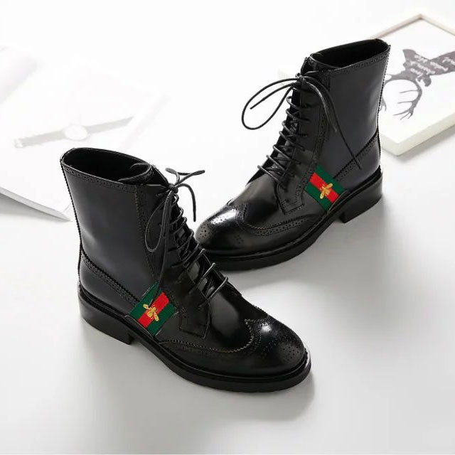 2016 gucci women classic Boots in Calfskin leather