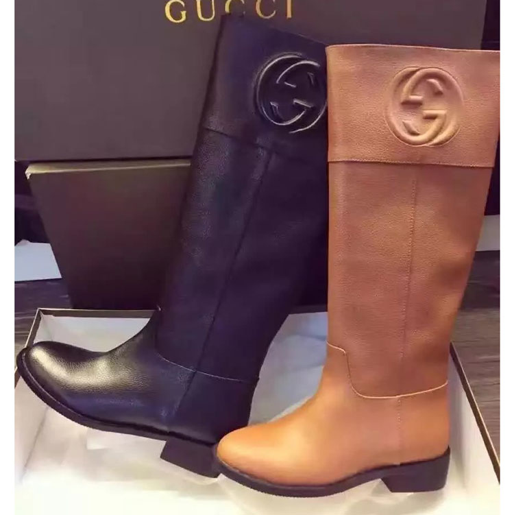 2016 gucci women classic Boots in Calfskin leather