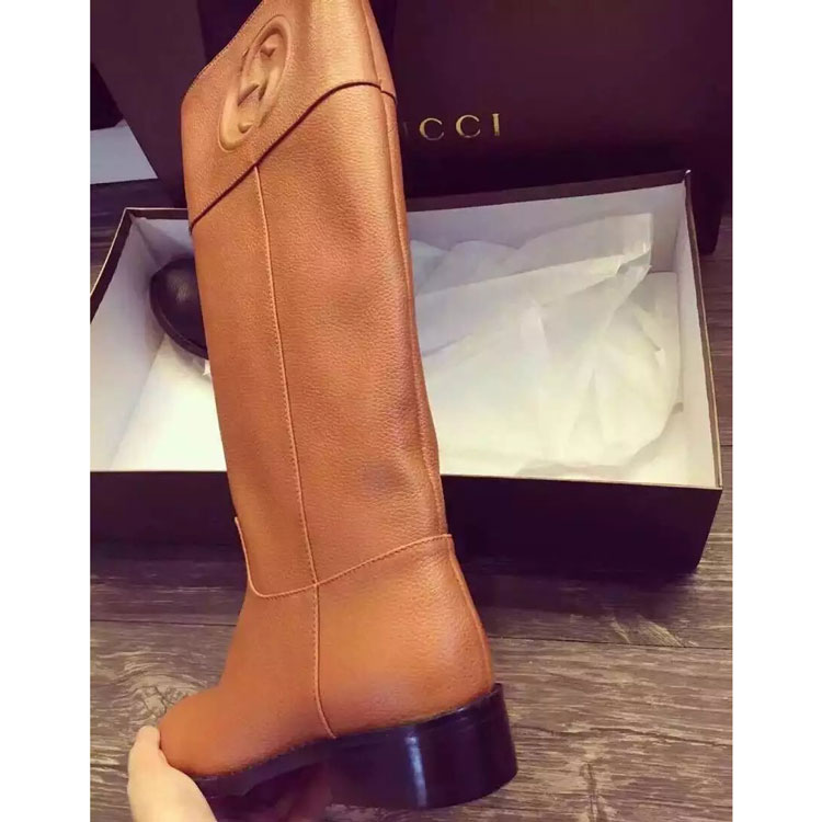 2016 gucci women classic Boots in Calfskin leather