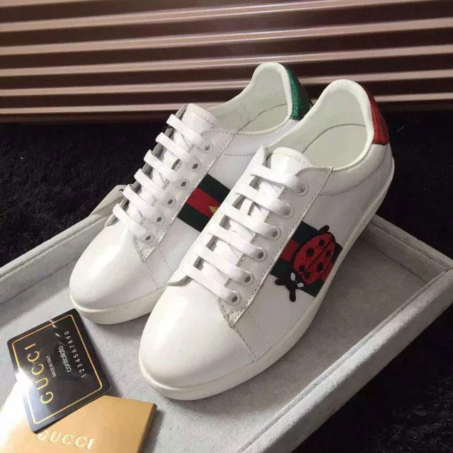 2016 gucci women classic shoes in Calfskin leather