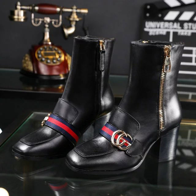 2016 gucci women classic shoes in Calfskin leather