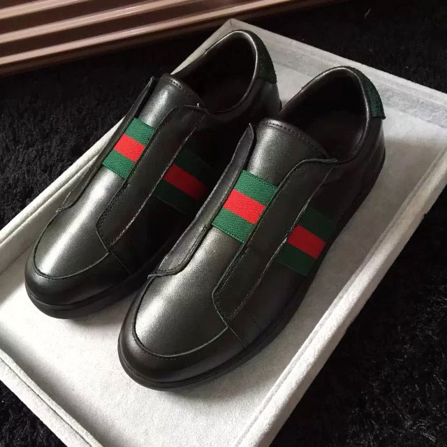 2016 gucci women classic shoes in Calfskin leather