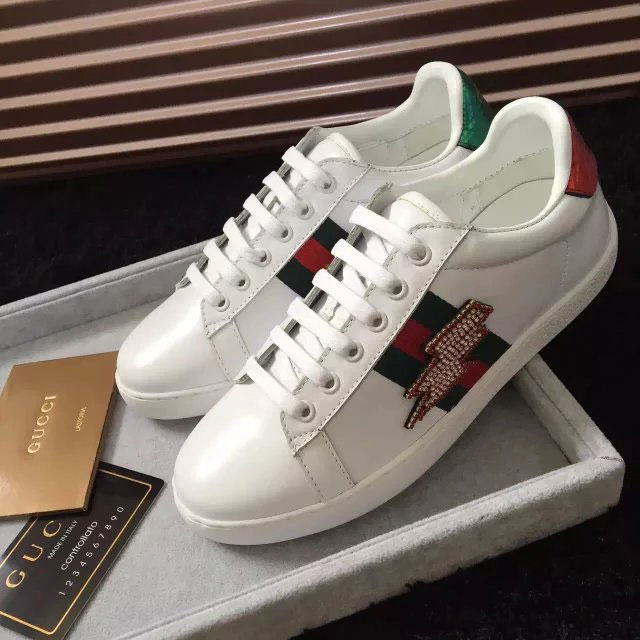 2016 gucci women classic shoes in Calfskin leather