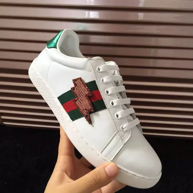 2016 gucci women classic shoes in Calfskin leather