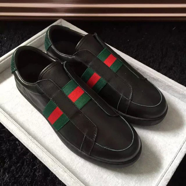 2016 gucci women classic shoes in Calfskin leather