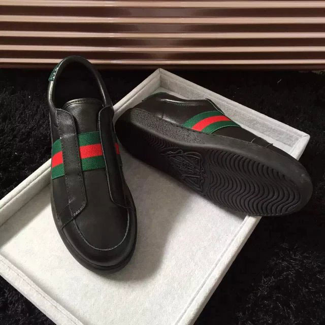 2016 gucci women classic shoes in Calfskin leather