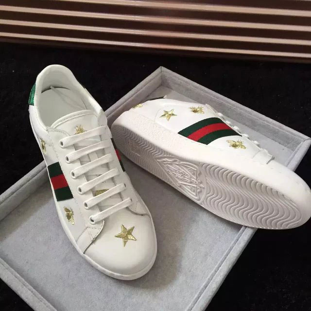 2016 gucci women classic shoes in Calfskin leather