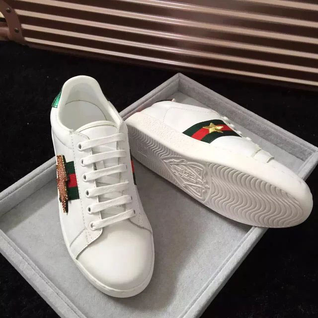 2016 gucci women classic shoes in Calfskin leather