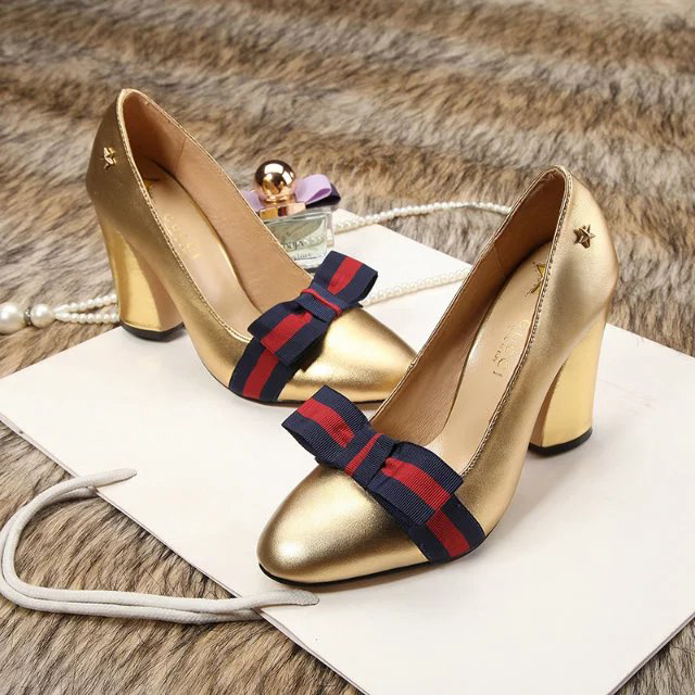 2016 gucci women shoes in Calfskin leather Heel Height 9cm