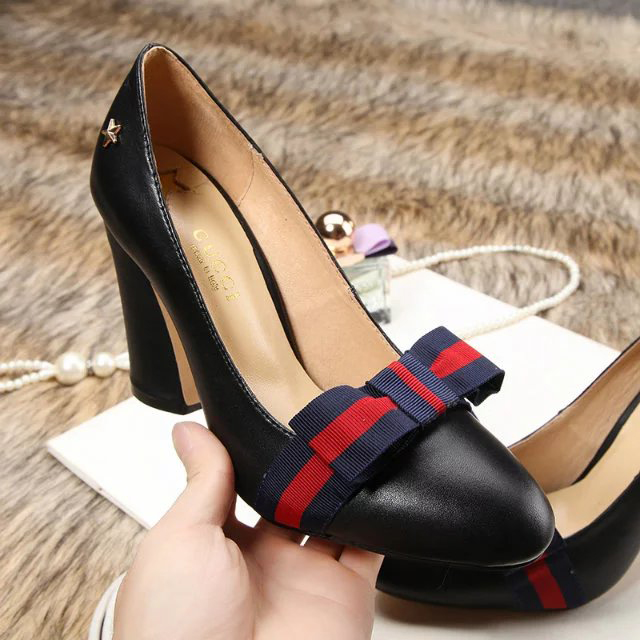 2016 gucci women shoes in Calfskin leather Heel Height 9cm