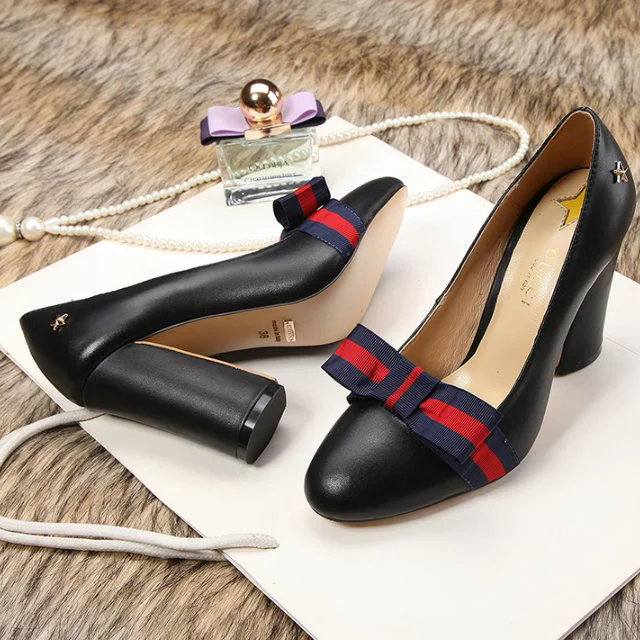 2016 gucci women shoes in Calfskin leather Heel Height 9cm