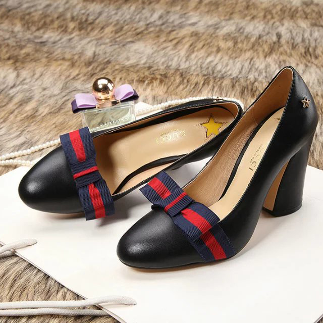 2016 gucci women shoes in Calfskin leather Heel Height 9cm