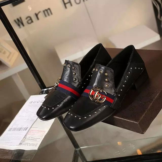 2016 gucci women shoes in Cowhide Leather