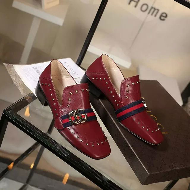 2016 gucci women shoes in Cowhide Leather