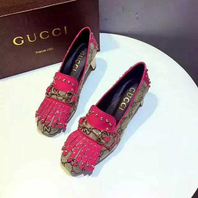 2016 gucci women shoes with Heel Height 5cm