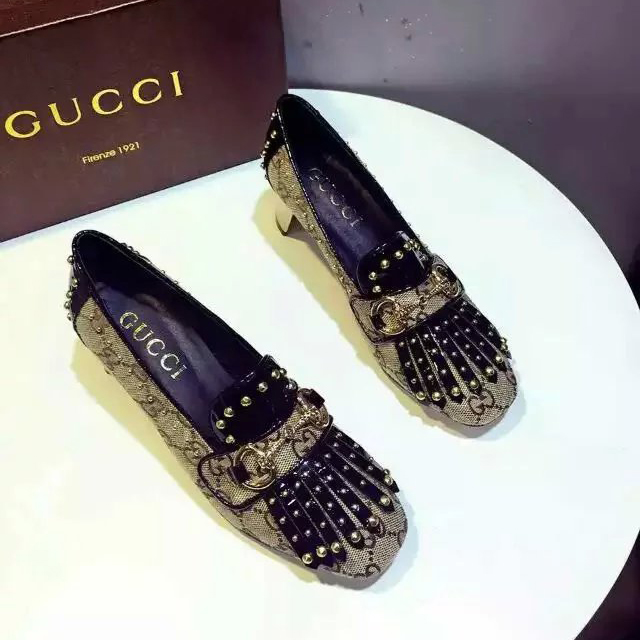 2016 gucci women shoes with Heel Height 5cm